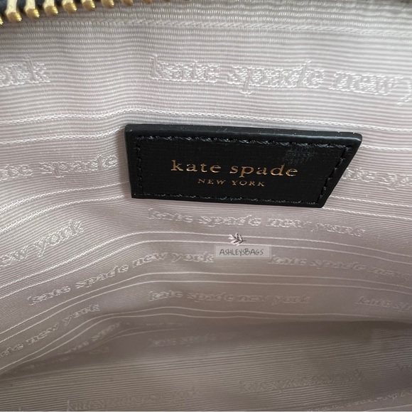 Kate Spade Morgan Double Zip Leather Dome Crossbody In Cafe Mocha Multi - Picture 12 of 13